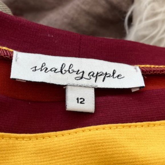 Shappy Apple Sunrise Ponte Dress NWT size 12 - Picture 5 of 9